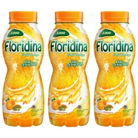 Floridina Orange Minuman Jeruk Dengan Bulir Utuh Buah Asli 360 Ml