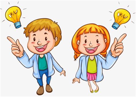 Smart Kid Png Clipart Boy Bulb Clever Girl Kid Clipart Free Png