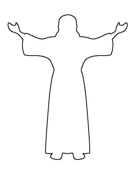Image Result For Jesus Outline Drawing Bible School Crafts Jesus