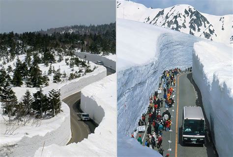 Amazing 20m 65ft Tall Snow Corridor In Japanese Alps Dream