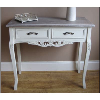 Cream Console Table 2 DRAWER vintage Chic | Vintage side table, Cream console table, Vintage table