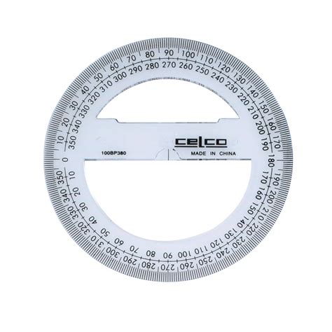 zac0344550 celco protractor 10cm 360 degree kookaburra educational