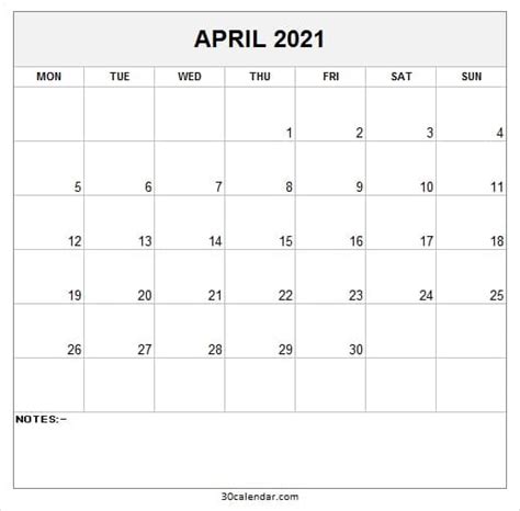 April 2022 Calendar Monday Start Best Calendar Example
