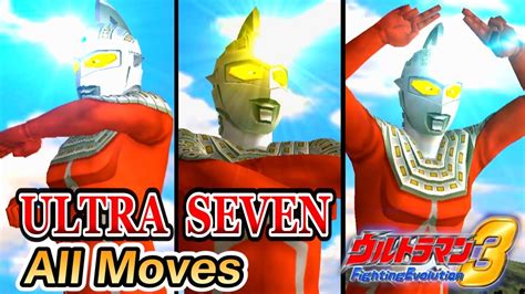 Ultraman Fe3 Ultra Seven All Moves 1080p Hd 60fps Youtube