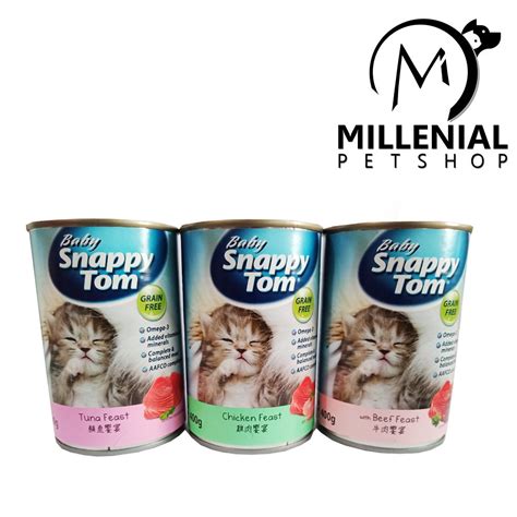 Bangkok, thailand, august 22,2020 : Makanan Kucing SNAPPY TOM BABY kitten 400 gr wet food ...