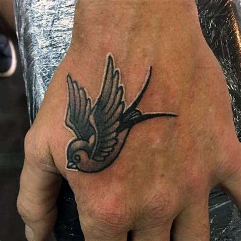 70 Traditional Swallow Tattoo Designs For Men Old School