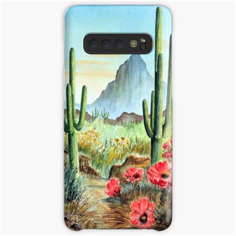 Desert Cacti After The Rains Samsung Galaxy Phone Case By Bill