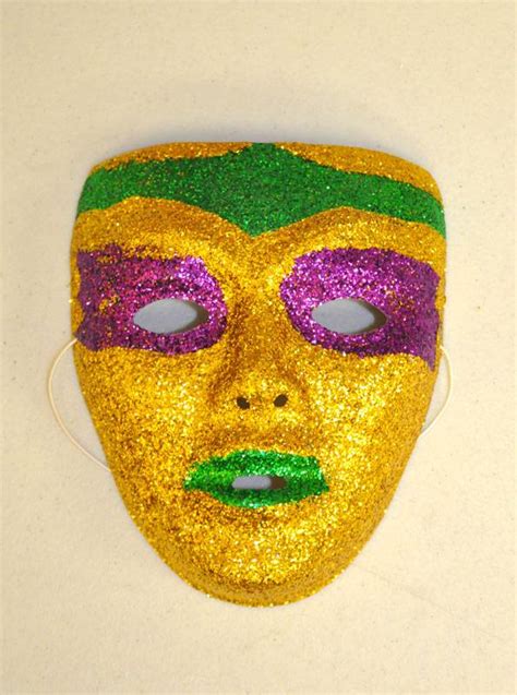 glitter masks for mardi gras from beads by the dozen