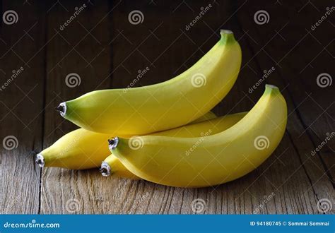 Banana On Wood Stock Image Image Of Food Group Tropical 94180745
