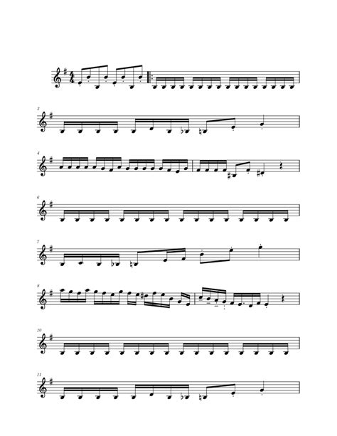 Rush E Sheet Music Boss Violín Sheet Music For Vocals String Ensemble