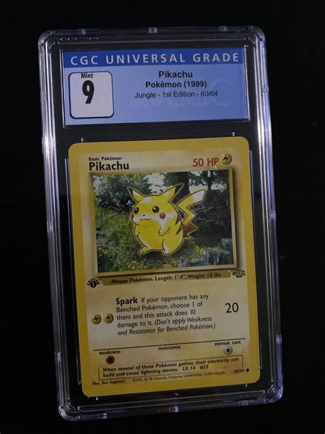 Mavin First Edition Jungle Pikachu Cgc 9 Graded Psa Bgs Pokemon Cards