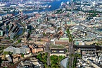 Luftbild Hamburg - Stadtansicht vom Innenstadtbereich entlang der ...