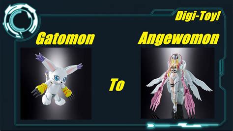 Digimon Toys Gatomon Tailmon Digivolution To Angewomon Youtube