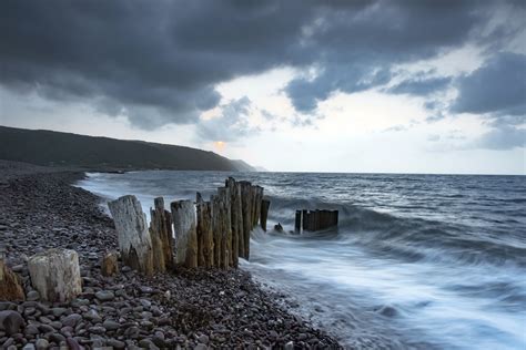 Coast Dark Sky Clouds Nature Sea Wallpapers Hd