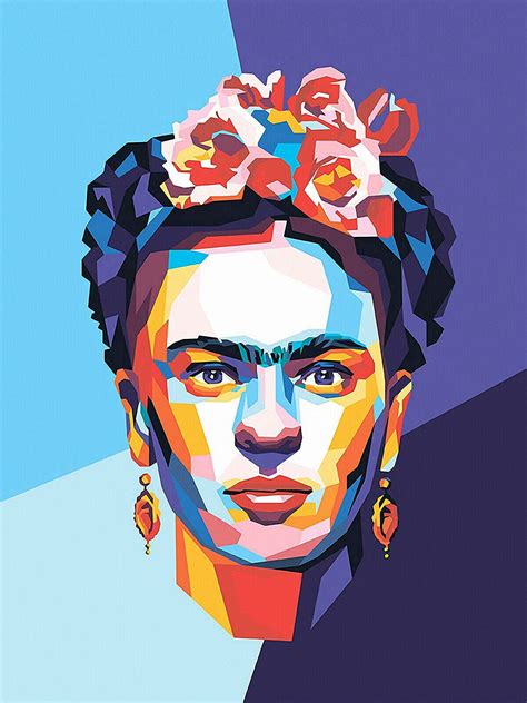 Mexican Floral Frida Kahlo Feminist Canvas Art Frida Kahlo Art Canvas