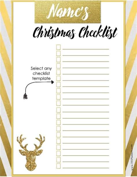 Free Christmas List Template Customize Online And Print At Home