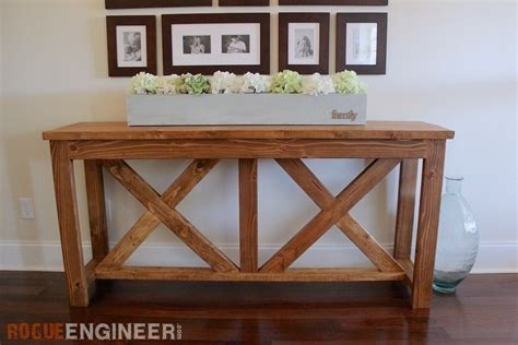 X Brace Console Table · How To Make A Side Table · Home