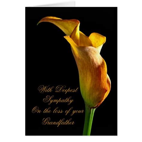Sympathy On Loss Of Grandfather Greeting Card Zazzle