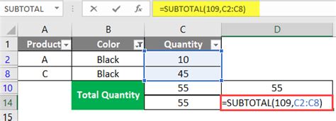 How To Apply Subtotal Formula In Excel Sheet Printable Templates