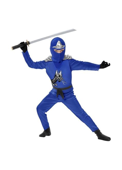 Ninja Avengers Series Ii Kids Costume Blue Boys Ninja Outfit