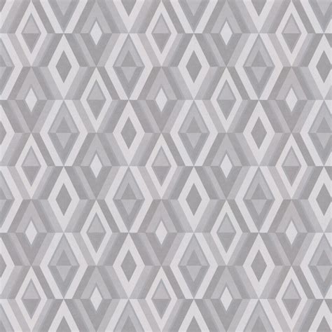 Geometric Diamonds Silver Wallpaper Australia Fd42606