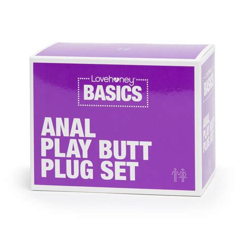 basics anal play butt plug kit 4 piece lovehoney uk