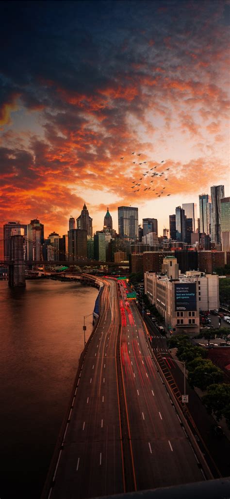 Please contact us if you want to publish an iphone 11 wallpaper on our site. Sunset over Manhattan Bridge iPhone 11 Wallpapers Free ...