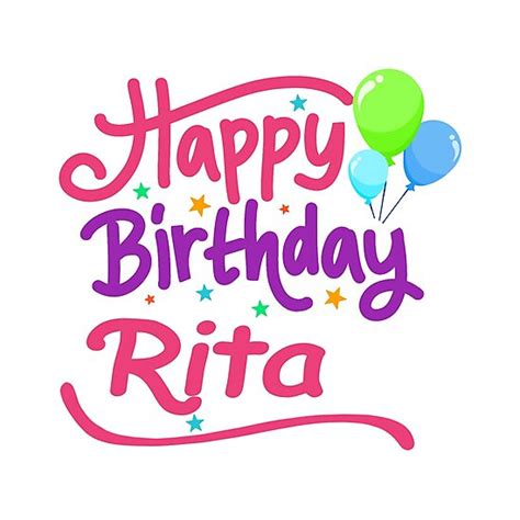 Happy Birthday Rita Photographic Print By Pm Names Redbubble