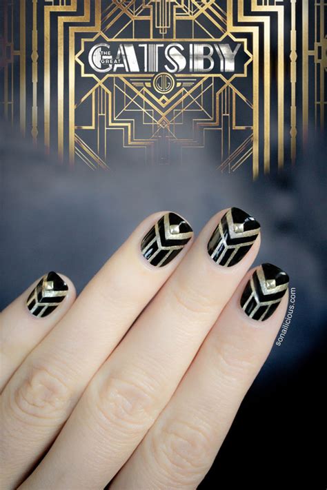 The Great Gatsby Nails Tutorial