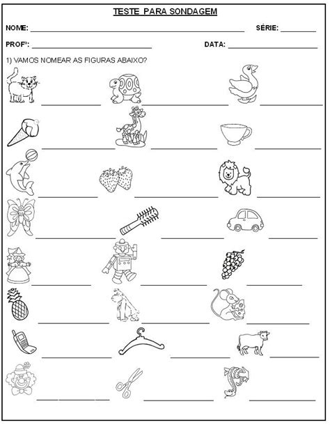 Atividades De Sondagem De Leitura E Escrita 97d