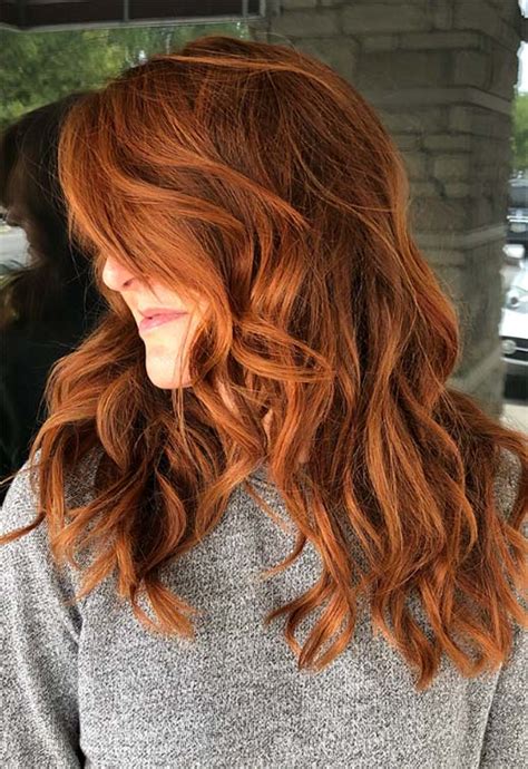 20 Breathtaking Hot Copper Hair Color Ideas Bafbouf