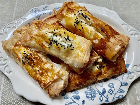Borek Turkish Pastry With Cheese And Parsley