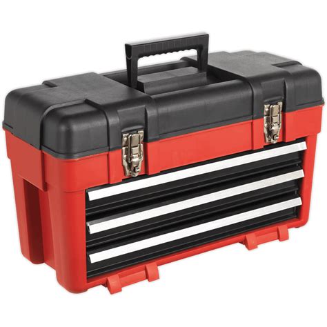 Sealey 3 Drawer Plastic Tool Box Tool Boxes