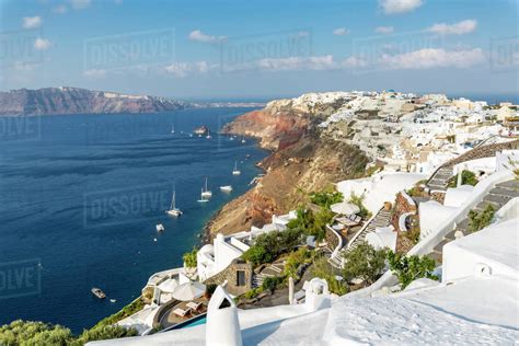 View Of Oia Village Santorini Cyclades Aegean Islands Greek Islands