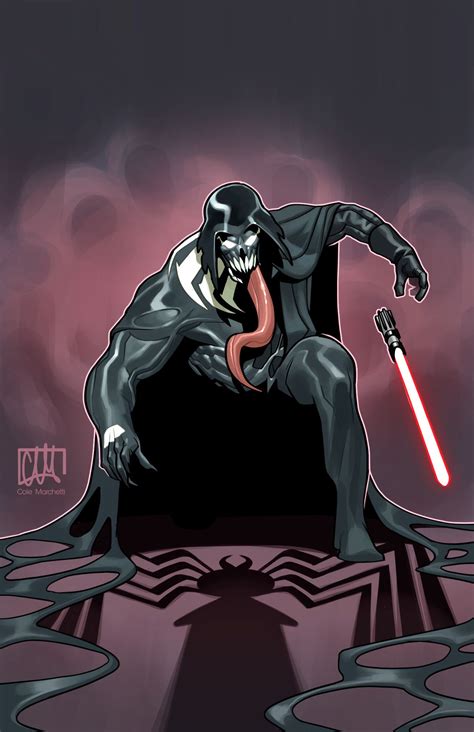 Artstation Venom Vader Cole Marchetti Vader Star Wars Superhero