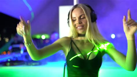 DJ Aurika DJ Forsage LED Show In The Club YouTube