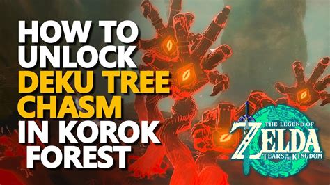 How To Unlock Deku Tree Chasm In Korok Forest Zelda Tears Of The
