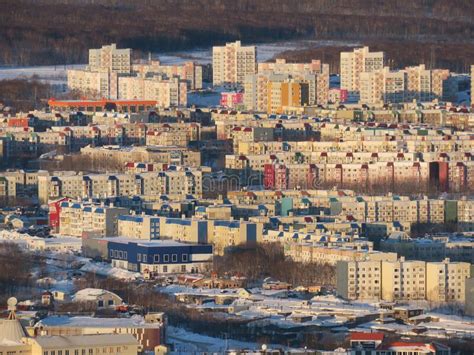 Petropavlovsk Kamchatsky Cityscape Far East Russia Stock Photo