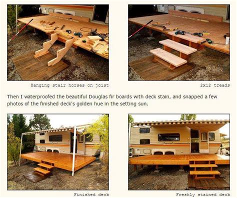 Awesome Rv Deck Design Ideas How To Build A Deck Mobile Home Living