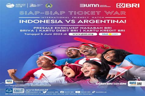 War Tiket Indonesia Vs Argentina Mulai 5 Juni Bisa Bayar Pakai Brimo