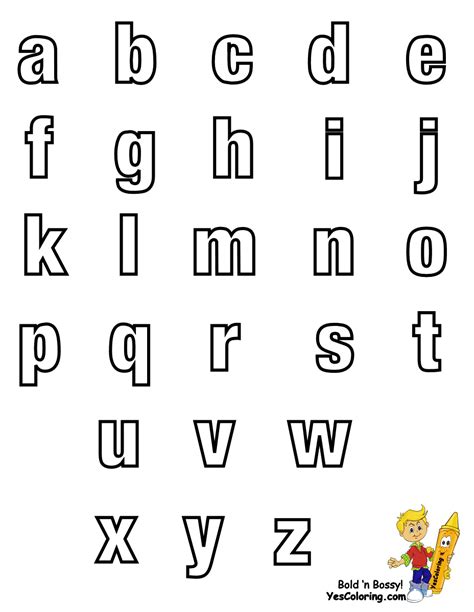 Classic Alphabet Printables Learning Letters Free Abc Stencils