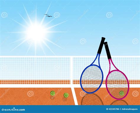 Tennis Rackets Sphere Court Ground Tennis Rackets And Tennis Ball