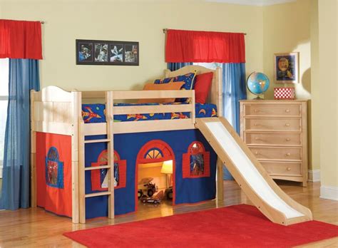 Our kids loft & bunk beds with slides turn your child's bedroom into a space they'll never want to leave! Stunning Toddler Bed with Slides Application | atzine.com