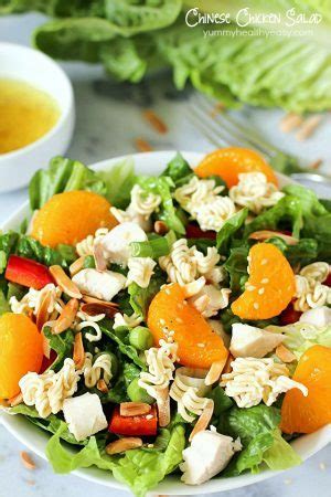 Lighter fare that totally satisfies is what i'm craving now. Chinese Chicken Salad with Easy Homemade Dressing - Yummy Healthy Easy