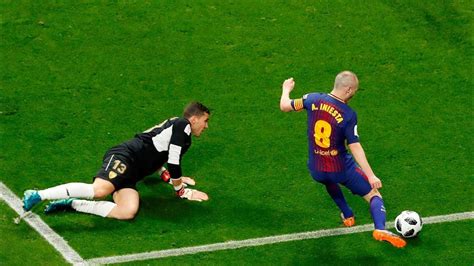 Ultimo gol de Andres Iniesta con el Barcelona en la Copa del Rey 2018