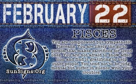 Pisces February 22 Birthday Horoscope Meanings And Personality Traits