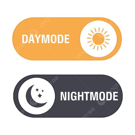 Toggle Between Day And Night Modes With Switch Button Choose Between