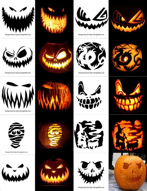 Free Printable Jack O Lantern Carving Patterns Free Printable Templates