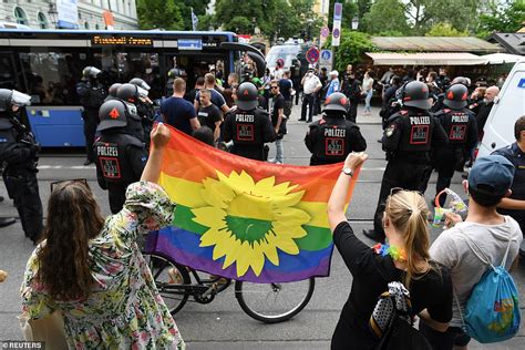 Rainbow Flag Waving Protestor Storms Pitch Ahead Of Germany Versus