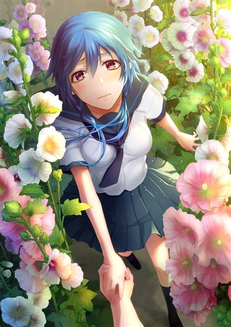 Flowers Girl Art Beautiful Pictures Anime Funny Pictures And Best Jokes Comics